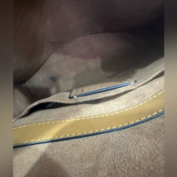 EUC COACH 76618 TILLY LEATHER GOLD CROSSBODY BAG - Picture 11 of 13